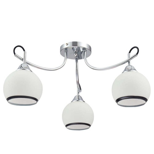 Opal dome glass chrome metal - dome,