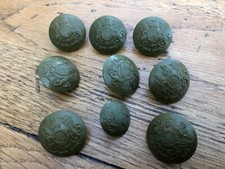 nine old hard plastic military