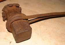 VINTAGE 19" long 1.5" Square BLACKSMITHS ANVIL FORGE SWAGE FULLER TOOL