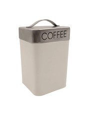 Retro Brushed Steel Coffee Canister Airtight Kitchen Storage Container with Lid