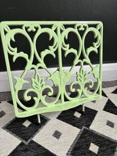 Vintage Cast Iron Green Cookbook Recipe Notebook Stand Holder Adjustable