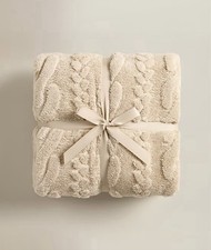Natural Beige Cable Knit