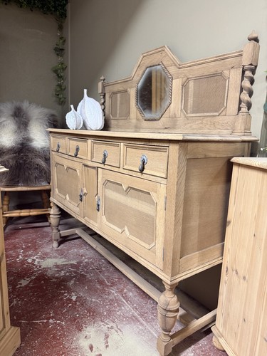 Stripped oak sideboard - oak,