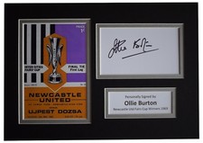 Ollie Burton Signed Autograph