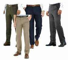 Men’s Heavy Cavalry Twill Trousers | Expandable Self-Adjusting Waistband Pants
