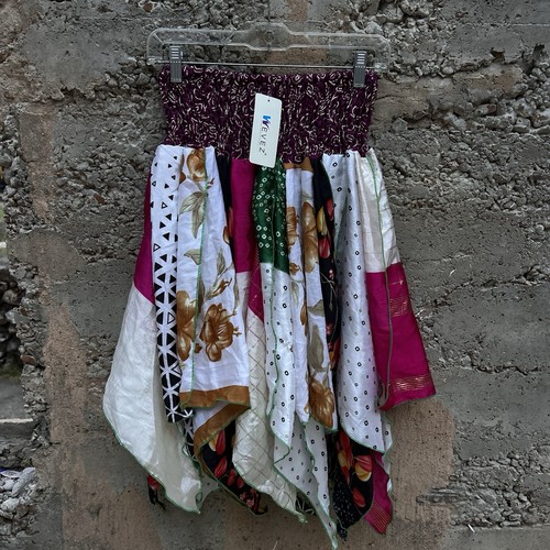 Gypsy 100 silk skirt bohemian - 100%,