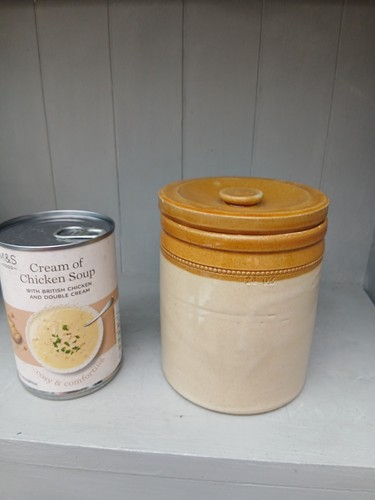 Vintage stoneware 24oz storage - stoneware,