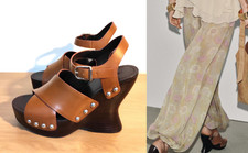 Zara Tan Brown Leather Studded
