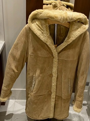 Dennis basso real suede coat - suede,