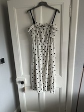 Topshop Polka Dot Midi Dress