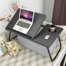 Folding laptop table stand bed - stand,