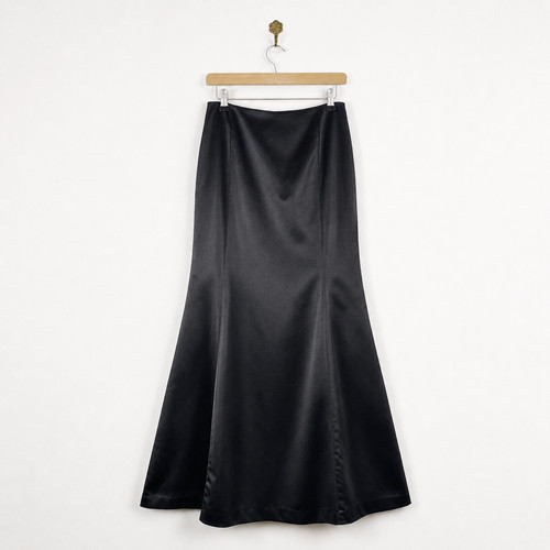 Coast black satin mermaid maxi - satin,