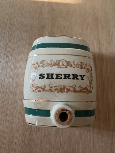 Vintage ceramic sherry barrel - vintage,