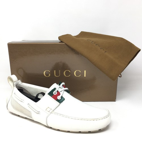 Gucci web boat shoes sneakers - gucci,