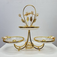 Luxury Gold Crystal 3-Tier