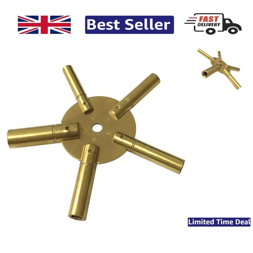 Elegant brass clock - clock, spider