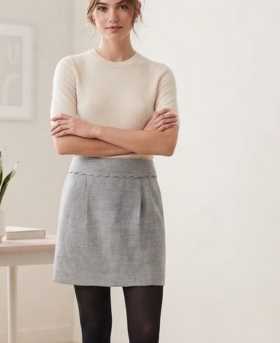 Crew mini skirt womens gray - womens,