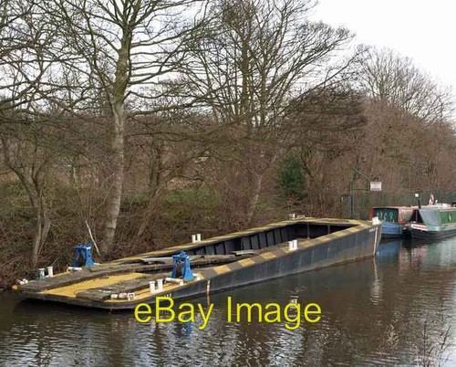 Photo 6x4 canal work boat - canal,