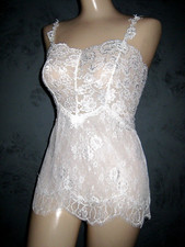 Claire Pettibone Luxury Lingerie Bridal Couture Set White All Lace Destiny S NeW