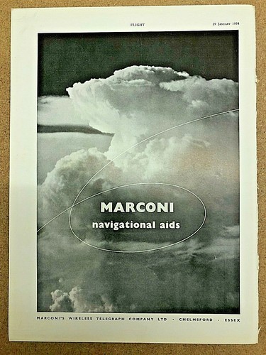 1954 aircraft advert marconi - 1954,