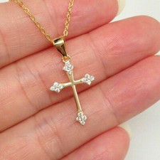 0.25Ct Round Cut Diamond Cross