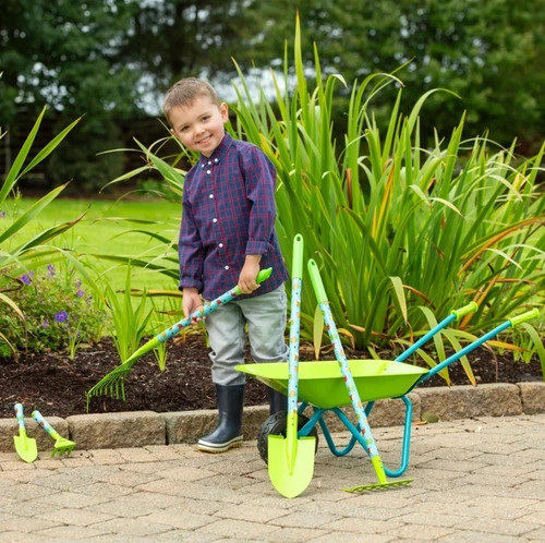 Metal wheelbarrow garden - metal,