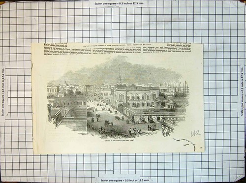 Original old antique - old, print
