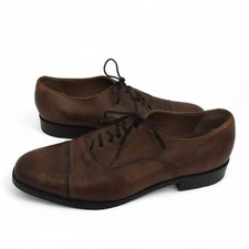 Saville Row Company Shoes Size UK 9 Men's Brown Leather Formal Wear - Preloved 