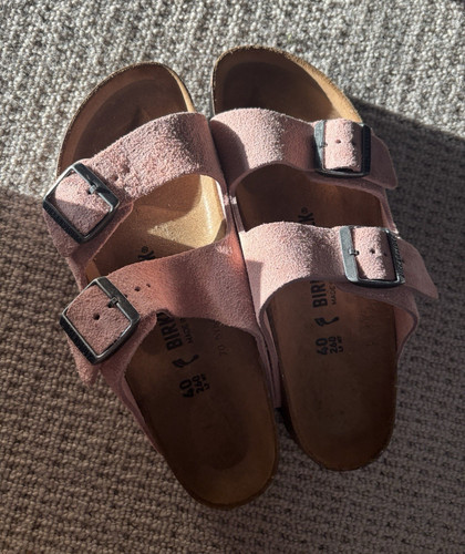 Birkenstock arizona pink - arizona, suede