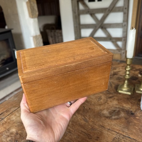 Vintage wood box storage - -,