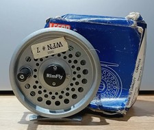 Fly Fishing Reel Leeda Rimfly KS w/Drag + WFN # 7 Line Trout Salmon Tackle VGC