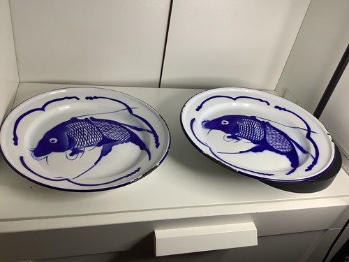 Gold fish brand - fish, enamel