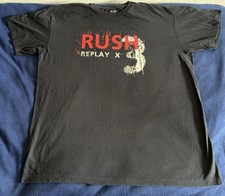 Rush T Shirt XXL Replay X3 Official Vintage Rare 2006 Prog Rock Neil Peart