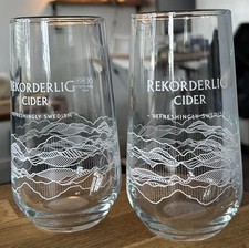 2 Rekorderlig Cider glasses