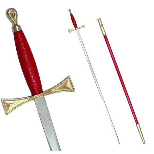 Masonic sword with - sword, red