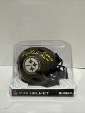 Kenny Pickett Autographed Steelers Mini Helmet. Salute to service. 1st Touchdown
