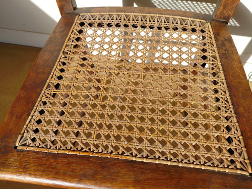 Antique cane chair - chair, vintage