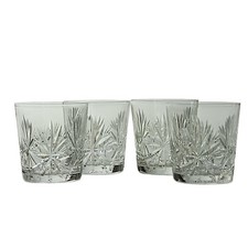 Edinburgh Crystal, Star Of Edinburgh, 4 X Whisky Glasses, 6oz, Flared