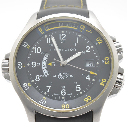 Hamilton khaki navy gmt - navy,