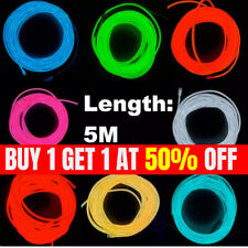 1/3/5M LED Glow EL Wire Neon String Strip Light Car Interior Decor Rope Tube 3V