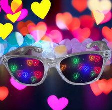 GogoRavers™ Heart Effect Diffraction Glasses - Party Rave Festival Trippy Light