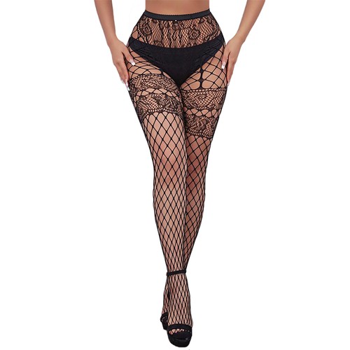 Black lace patterned - black,