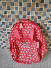 CATH KIDSTON KIDS RUCKSACK BACKPACK RED MULTI 30CM HIGH X 25CM WIDE HEARTS