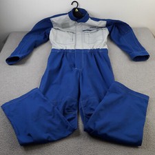 Nissan Mens Overall Size 2L Logo Mechanic Blue Adult Good Condition Coton Blend