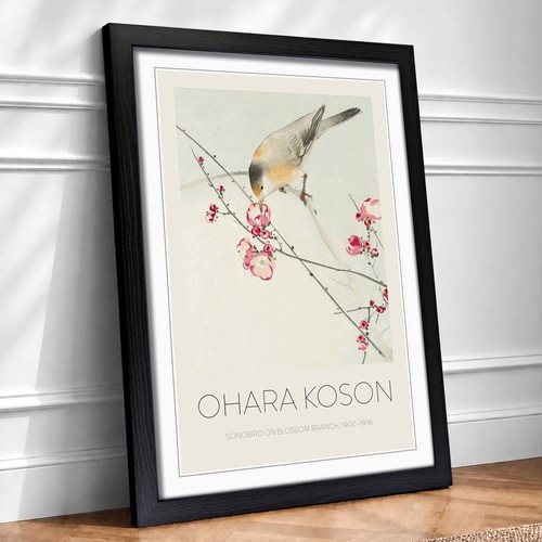 Songbird blossom branch - on, a
