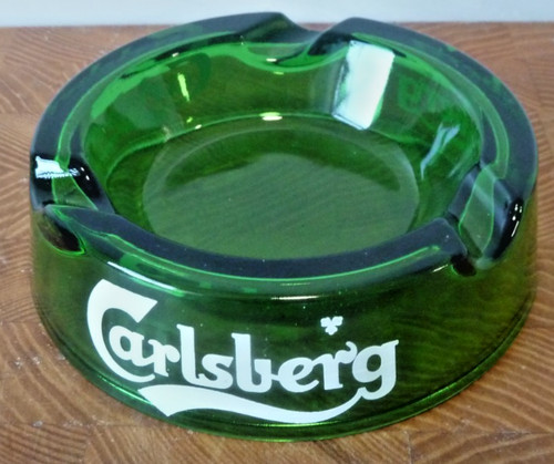 Green glass carlsberg - carlsberg, ash