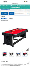 4 in one games table snooker air hockey table tennis SURE SHOT