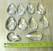 10 Large Chandelier Prisms Cut