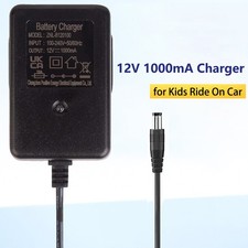 12V 1A Universal Kids Ride On Car Battery Charger, 12 Volt Quad Bike Charger