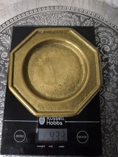 Vintage Octagonal Brass Bowl